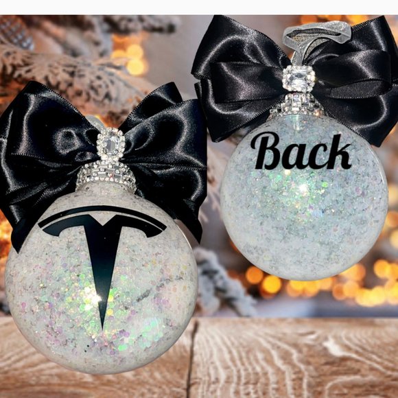 Tesla Christmas Tree Ornament| Customized Present| White Elephant Gift, Vehicle - Picture 2 of 15